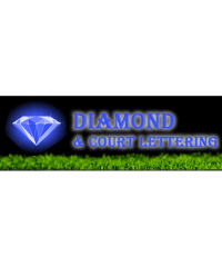 Diamond & Court Lettering